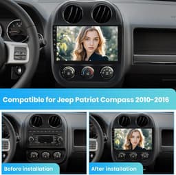 10.1in Touchscreen Android Car Stereo for Jeep 2010-2016 Wireless CarPlay gallery image 2