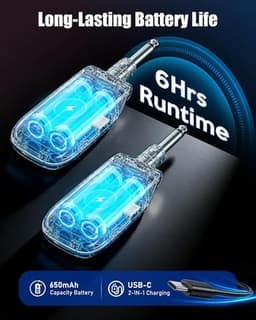 Other Guitar & Bass Accessories Black 5.8GHz Wireless Guitar System Wireless Gui gallery image 8