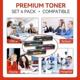 075 075H Toner Cartridge 4 Pack Replacement for Canon CRG-075 075HCompatible wit gallery image 7