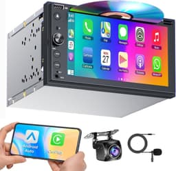 Android 13 Car Stereo Wireless CarPlay Android Auto Video In-Dash Units w Bundle gallery image 1