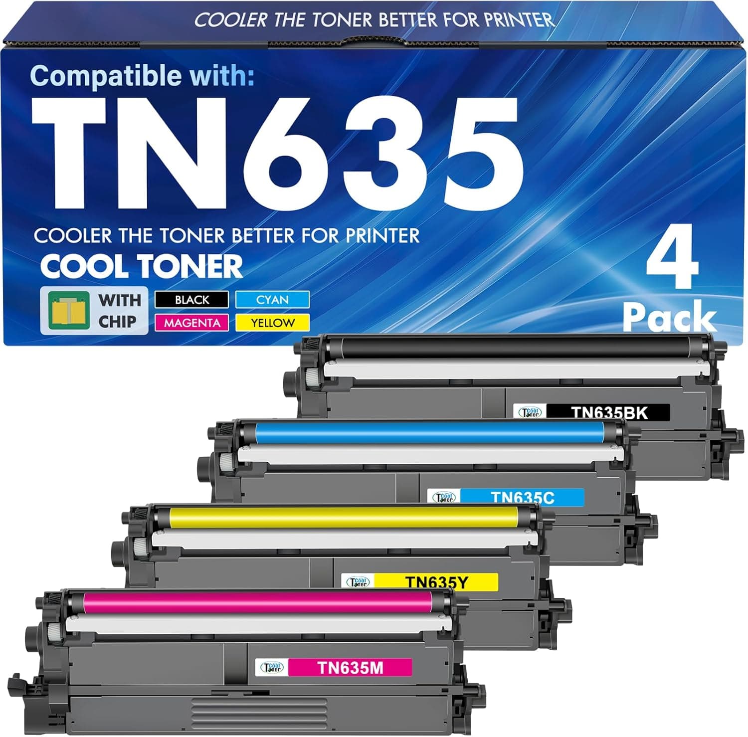 TN635 TN635XL Toner Cartridge MFC-L8930CDW Compatible for Brother TN-635 TN-635X