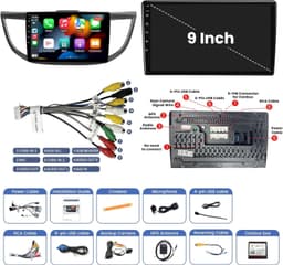 9″ Android 12 Car Stereo for Honda CRV 2012-2016 Wireless CarPlay GPS gallery image 3
