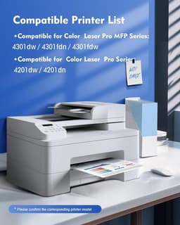 210X High Yield Toner 4 Pack w Chip for Color Laser Pro 4301 4201 Series Printer gallery image 3