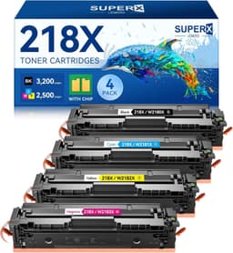 218X 218A Toner Cartridges 4 Pack for HP 3301fdw 3301cdw High Yield gallery image 1