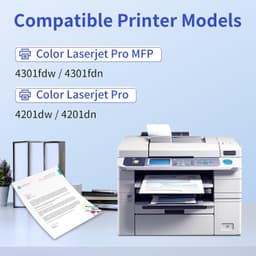 210A Toner Cartridges 4 Pack w Chip for Color LaserJet Pro 4301 4201 gallery image 6