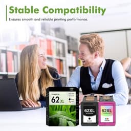62 62XL Ink Cartridges Black and Color Ink Cartridges 62 62XL Ink Cartridges Bla gallery image 2