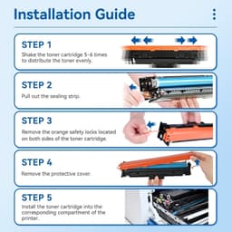 210A Color Toner Cartridges 4 Pack With Chip Compatible LaserJet Pro 4201 4301 gallery image 3