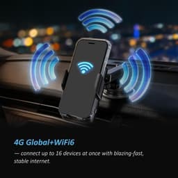 Car Phone Holder with 4G WiFi Wireless Charger 15W Smart Vent Mount 10GB Data gallery image 3