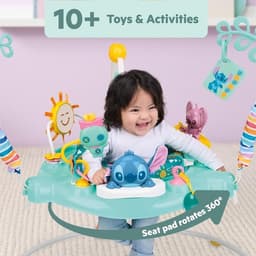 Disney Stitch Baby Activity Jumper with Toys Lights Music 360° Seat 6-12 Mo gallery image 6
