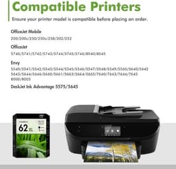 62 62XL Ink Cartridges Black and Color Ink Cartridges 62 62XL Ink Cartridges Bla gallery image 3
