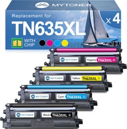 Compatible Toner Cartridge Replacement for Brother TN635XL TN-635XL TN635 for HL gallery image 1