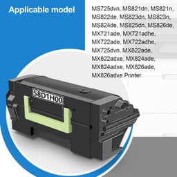 High Yield 58D1H00 Black Toner Cartridge 15000 Pages for Lexmark Printers gallery image 5
