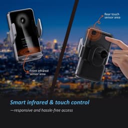 Car Phone Holder with 4G WiFi Wireless Charger 15W Smart Vent Mount 10GB Data gallery image 5