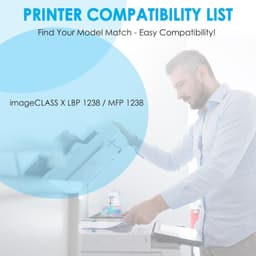 T08 Toner Cartridge for Canon imageCLASS X LBP1238 MF1238 High Yield Black gallery image 2