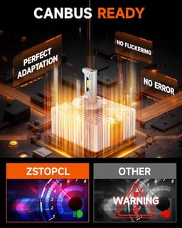 ZSTOPCL D5S Xenon HID Bulbs 24000LM 6000K 110W for GMC Sierra Terrain 2014-2021 gallery image 7