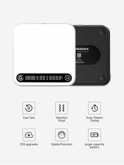 Smart Coffee Scale with Timer 0.1g Precision 2kg Rechargeable App Control gallery image 6