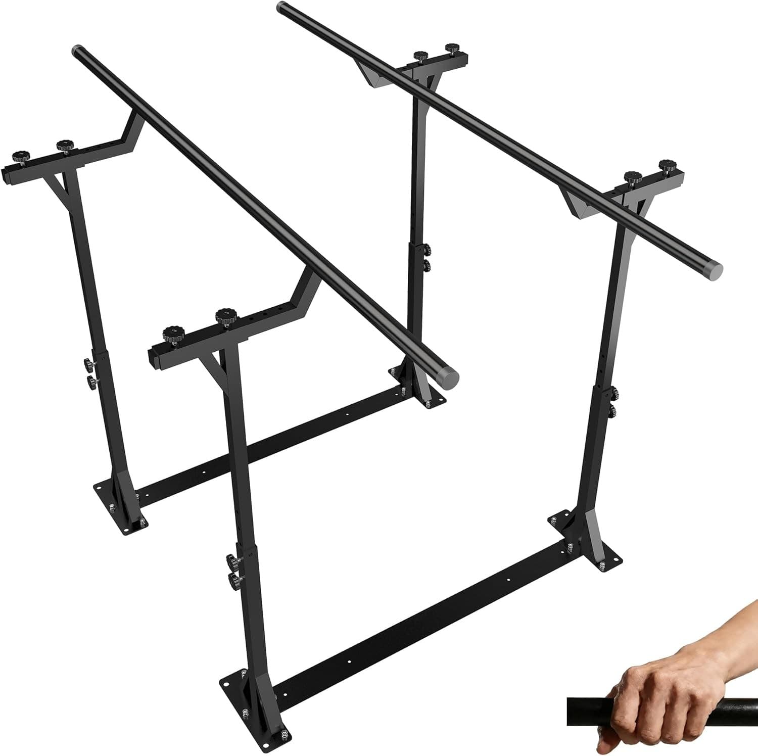 Handles & Rails Parallel Bars Physical Therapy 6Ft Adjustable Standing Assist Ba