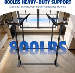 Handles & Rails Parallel Bars Physical Therapy 6Ft Adjustable Standing Assist Ba gallery image 2