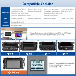 8in Android 13 Car Stereo Wireless CarPlay Android Auto Chevy/GMC/Buick GPS 2007 gallery image 5