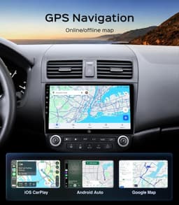 For Accord 7th radio Video In-Dash Units w/GPS 2003 10.2'' Car Radio Stereo Hond gallery image 1