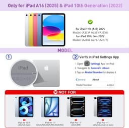 Classic Cases, Covers, Keyboard Folios Purple 2025 for iPad 11th (A16 2025)/10th gallery image 2