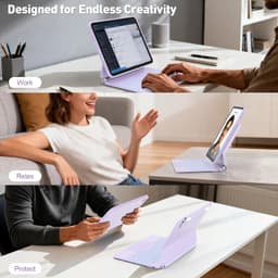 Classic Cases, Covers, Keyboard Folios Purple 2025 for iPad 11th (A16 2025)/10th gallery image 4