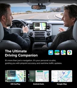 Android 13 Car Stereo Wireless CarPlay Android Auto Ford F150 2004-2008 QLED Scr gallery image 3