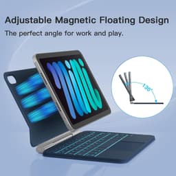 Classic Cases, Covers, Keyboard Folios Steel Blue 2024 for iPad mini 7 & Mini 6 gallery image 6