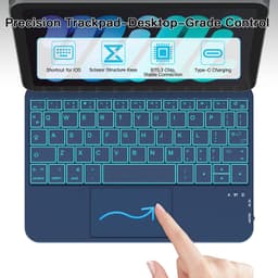 Classic Cases, Covers, Keyboard Folios Steel Blue 2024 for iPad mini 7 & Mini 6 gallery image 7