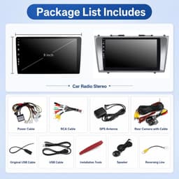 Android 13 Car Stereo Wireless CarPlay Android Auto Toyota Camry 2006-2011 Wi-Fi gallery image 1
