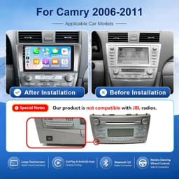 Android 13 Car Stereo Wireless CarPlay Android Auto Toyota Camry 2006-2011 Wi-Fi gallery image 3