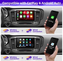 Android 13 Car Stereo Wireless CarPlay Android Auto Chrysler 200 2015-2017 Ready gallery image 2