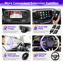 Android 13 Car Stereo Wireless CarPlay Android Auto Chrysler 200 2015-2017 Ready gallery image 5