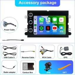 Android 13 Car Stereo Wireless CarPlay Android Auto Ford Mustang 2005-2009 Wi-Fi gallery image 1