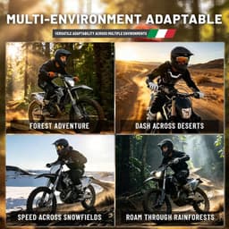 Dirt Motorcycle Helmet Motorcycle & Powersport Helmets Matte Black Dirt Full Fac gallery image 2
