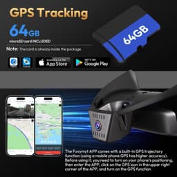 Front 4K Only(Genesis GV70 ) Video In-Dash Units w/GPS 64GB Card 2022 4K Dash Ca gallery image 2