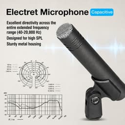 Mics Holder 7 Piece Drum Mic Kit Kick Drum Mic (Whole Metal) Snare Drums Cymbals gallery image 2