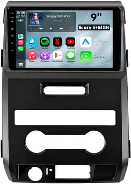 Android 13 Car Stereo Wireless CarPlay Android Auto Ford F150 2009 2010 2011 GPS gallery image 1