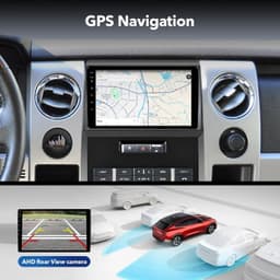 Android 13 Car Stereo Wireless CarPlay Android Auto Ford F150 2009 2010 2011 GPS gallery image 2
