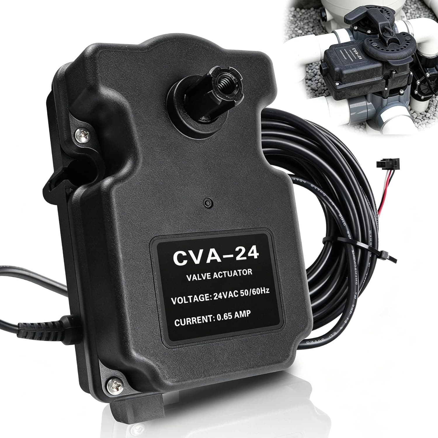 CVA 24T Valve Actuator Compatible With Pentair Jandy Compool Ortega 3 port Pool