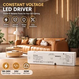 Modern White LED Recessed Lighting Kit 6 Pack Black Self Adhesive LED Light Bars gallery image 2