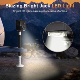 FSQJD76 Black 7600lbs Waterproof Electric Trailer Jack Built in Spirit Level Hea gallery image 4