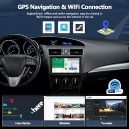Android 13 Car Stereo Wireless CarPlay Android Auto Mazda 3 2010-2013 GPS 4+64GB gallery image 2