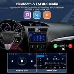 Android 13 Car Stereo Wireless CarPlay Android Auto Mazda 3 2010-2013 GPS 4+64GB gallery image 3