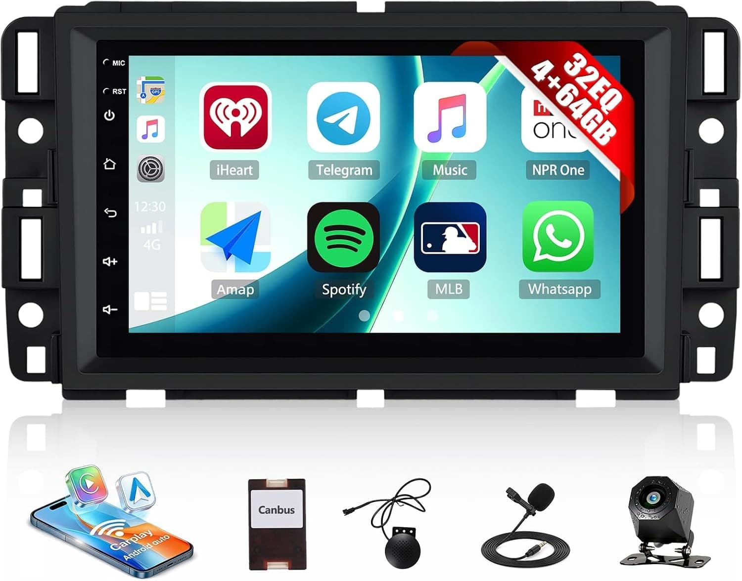 Android 13 Car Stereo Wireless CarPlay Android Auto Chevrolet Chevy Silverado GM