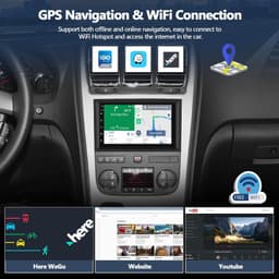 Android 13 Car Stereo Wireless CarPlay Android Auto Chevrolet Chevy Silverado GM gallery image 2