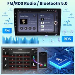 Android 13 Car Stereo Wireless CarPlay Android Auto Hyundai Elantra 2011-2013 FM gallery image 4