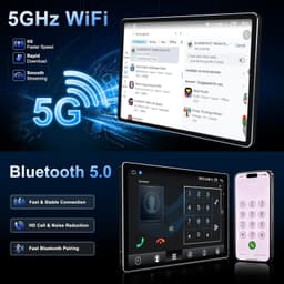 Android 13 Car Stereo Wireless CarPlay Android Auto Video In-Dash Units w GPS AM gallery image 4