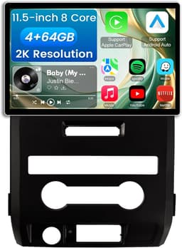 Android 13 Car Stereo Wireless CarPlay Android Auto Ford F150 2009-2012 AM Wi-Fi gallery image 1