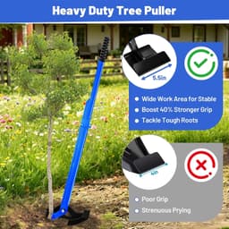 Supplies & Tools Foldable Design 62in H Heavy Duty Tree Puller ¼ to 2in Roots La gallery image 2